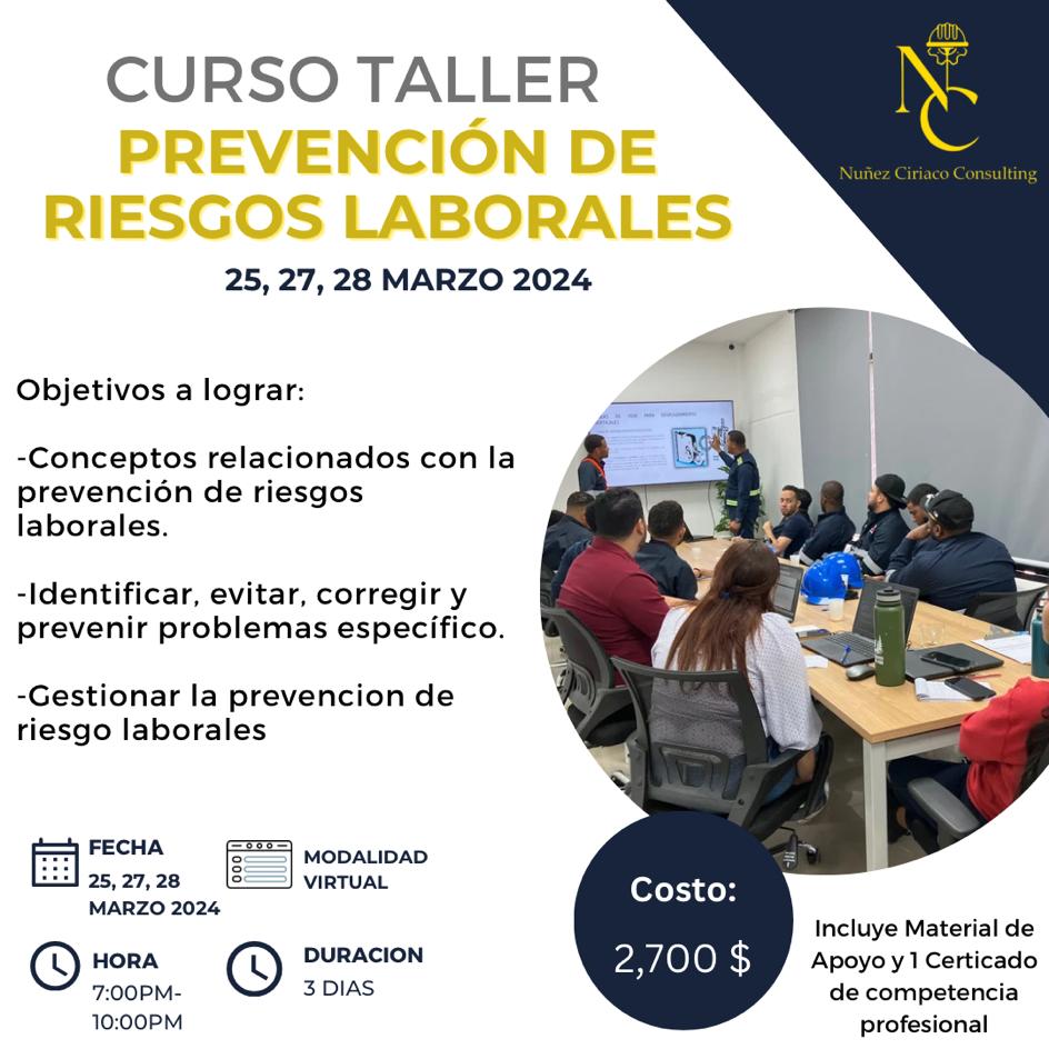 Curso Taller Prevención de Riesgos Laborales