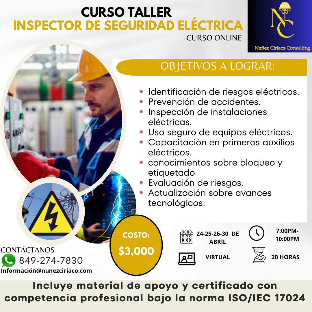 Curso Taller Inspector de seguridad eléctrica #1