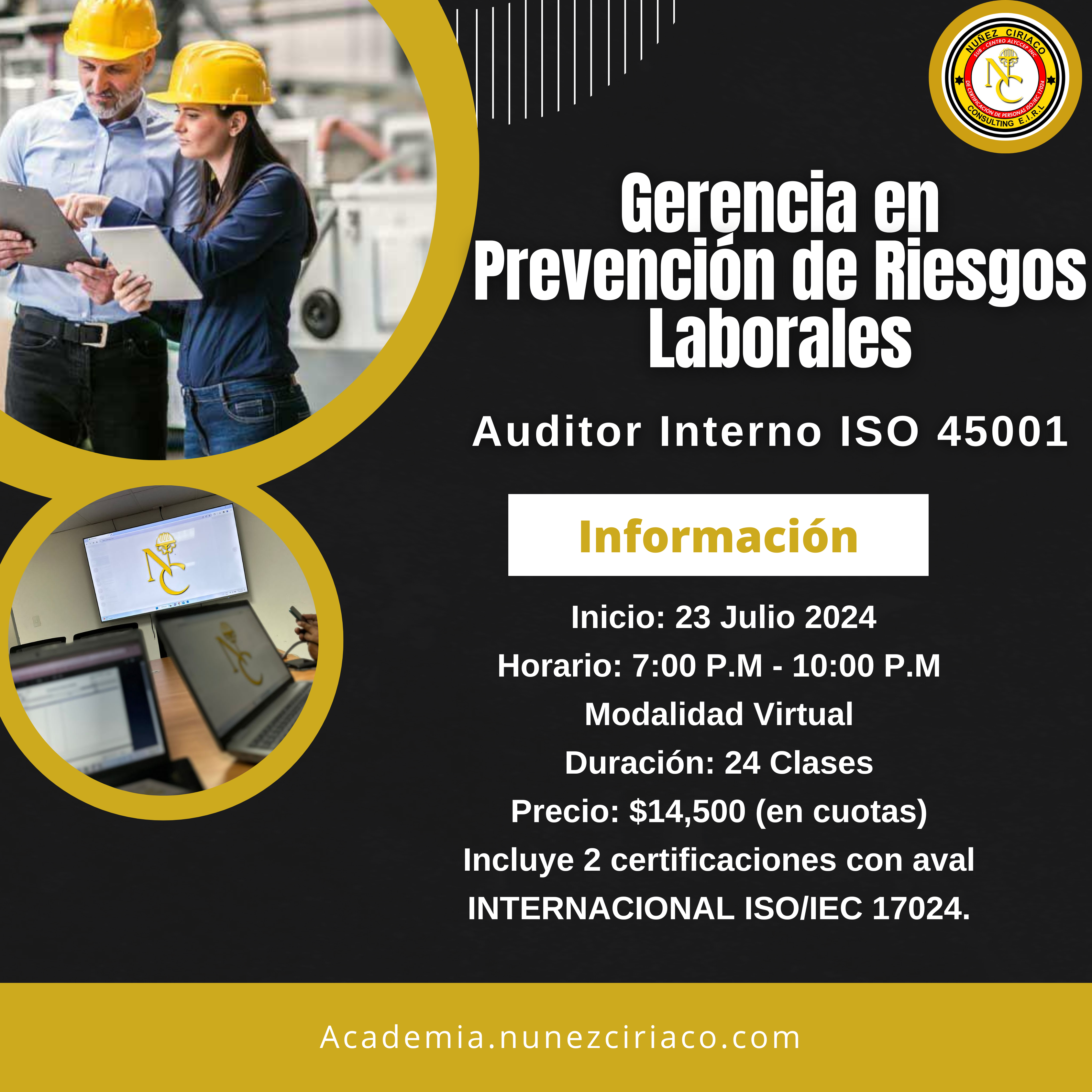 Gerencia en Prevención de Riesgos Laborales ISO 45001 (2DA edición)